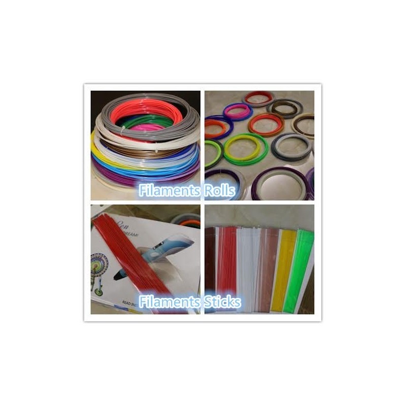 3D Pen 1.75mm Filament Refills - Measurement 10 Meters -
