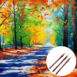 DIIOOMIEEU 3 Pieces Miniature Paint Brushes Professional Wolf Hair Fine Detailing 0~000