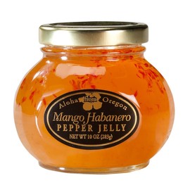 Aloha From Oregon Pepper Jelly Preserves, 10 Ounce Jar (Mango Habanero, 10 Ounce)
