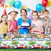 Train Party Decorations , Includes Plates, Straws, Napkins, Cups, Tablecloths,