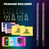 Autmens 2PCS-1FT Whip Lights with Remote Control,Spiral RGB Led Whip