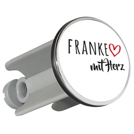 Huuraa Washbasin Plug Franke with Heart 4 cm with Motif for the Greatest People Gift Idea for Friends and Family