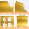 Gold Printable Sticker Paper, 20 Sheets Printable Holographic Gold Sticker