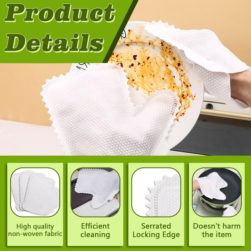 Betinyar 50pcs Multi-Purpose Washable Dusting Gloves, Dusting Gloves for House