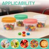 ISUSSER 12 Pack Freezer Containers with Screw On Lids, 6oz