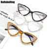 bullabulling Cat Eye Crystal Rhinestone Reading Glasses for Women Sparkling
