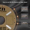 XZN Silk PLA Filament 1.75mm, Metal-Like Shiny Silk White 3D