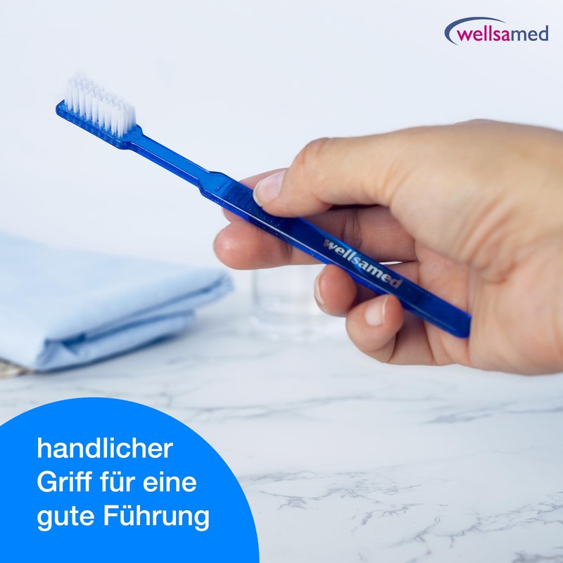 Wellsamed Wellsabrush Pack of 100 Disposable Toothbrushes Impregnated with Toothpaste
