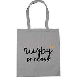 Hippowarehouse Rugby Princess Tote Shopping Gym Beach Bag 42cm x38cm, 10 litres