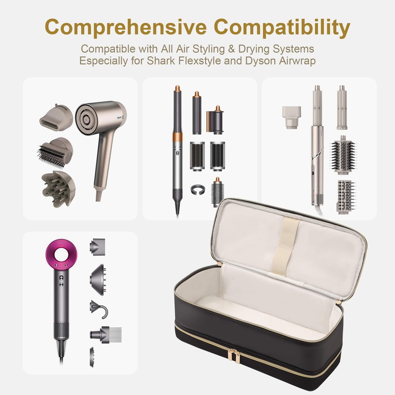 BAGCRAZY Travel Carrying Case for Dyson Shark Flexstyle Revlon Hair