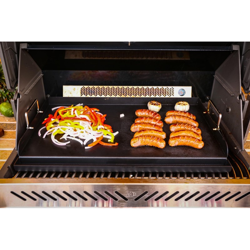 Nonstick Cast Iron Griddle for Gas Grill Nanoceramic Stove Top