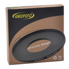 Metal Step Up Ring Adapter 40.5mm to 82mm Step-Up Lens Adapter Ring for Filters, Made of CNC Machined Space Aluminum with Matte Black Electroplated Finish