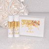 30 Metallic Gold Leaves Lip Balm Labels, Gold Foil Chapstick