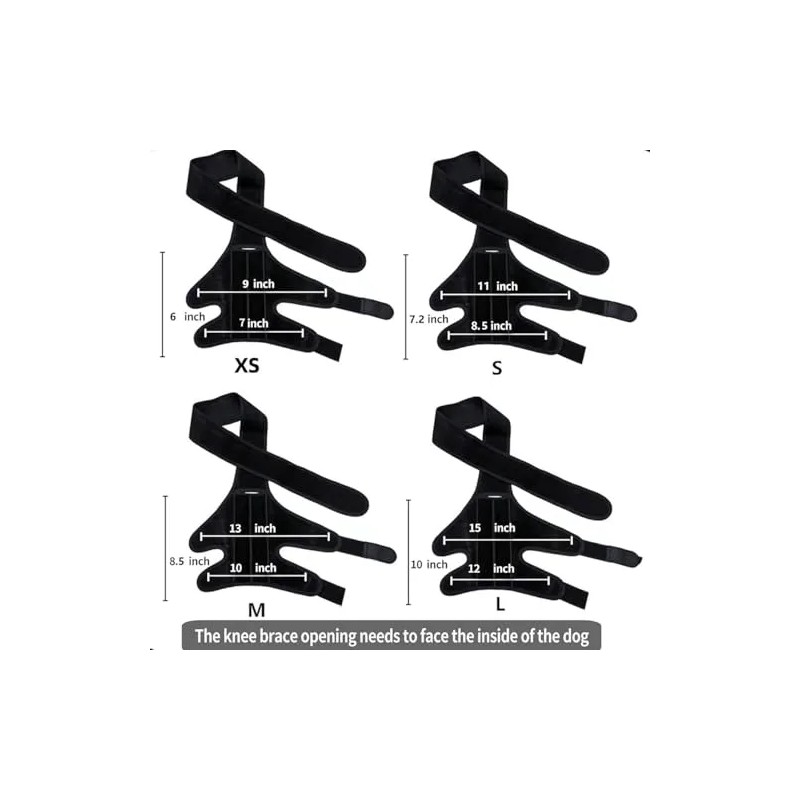 Rodillera Para Perros Rodillera Acl Para Perros Rodillera Pr Negro