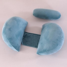 SHANNA Wedge Pregnancy Pillow for Sleeping, 2024 NEW Adjustable Soft Velvet Comfort Full Body Pillow, Support Pillow for Pregnant, Maternity & Body Pillow, Nursing Pillow, Removable Cover(Blue)