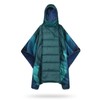 hotkoko Poncho Blanket Outdoor Wearable Camping Blanket Hoodie Waterproof
