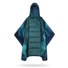 hotkoko Poncho Blanket Outdoor Wearable Camping Blanket Hoodie Waterproof
