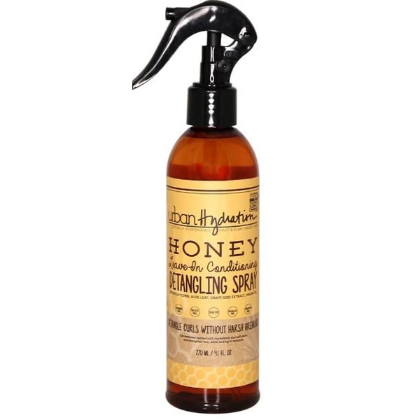 Urban Hydration Honey Health and Repair Hair Detangler | Sulfate, Paraben and Dye Free, Detangles, Prevents Breakage, Tames Frizz, and Repairs Damage for Smooth and Shiny Hair, 9.1 Fl Ounces