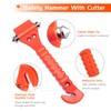 JurciCat Pack of 4 Emergency Hammer, Car Emergency Hammer with