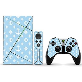 MightySkins Skin Compatible with NVIDIA Shield TV wrap Cover Sticker Skins Baby Blue Designer