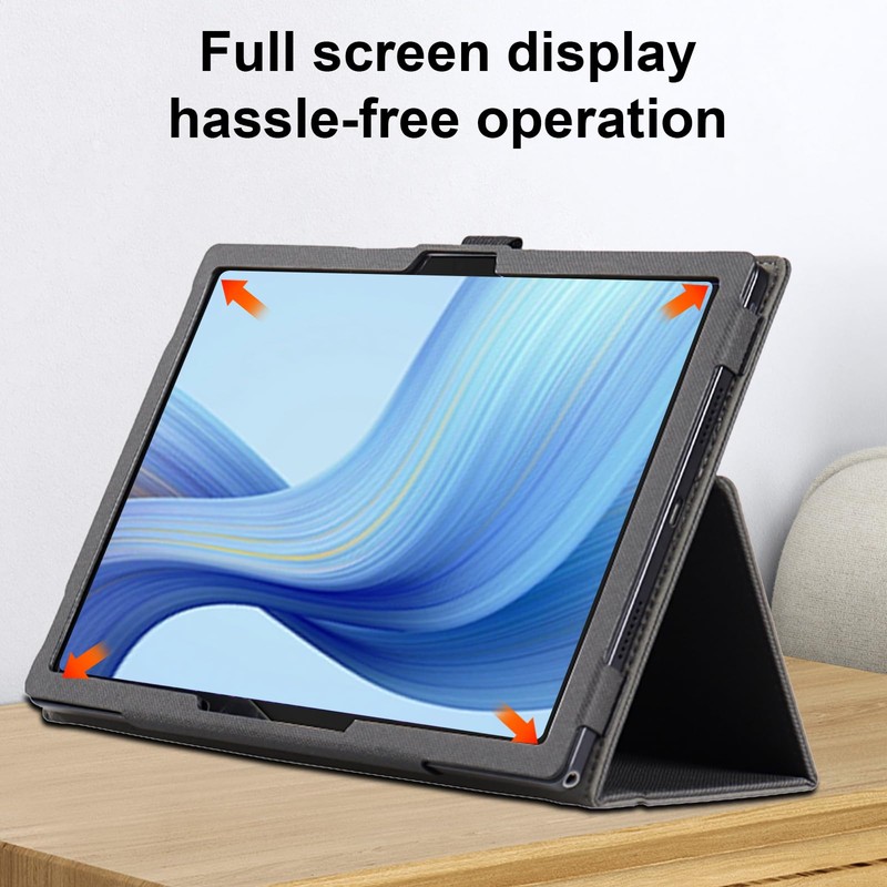 Haofun Case Compatible with Teclast T65 Max, Ultra Thin PU,