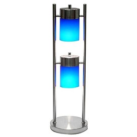 Ore International 3031TB-A 2-Light Adjustable Table Lamp, Blue