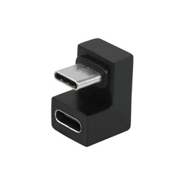 QIANRENON USB C U-Shape Adapter, 180 Degree USB 3.1 Type C Male to Female U-Shape Converter Type C Right Angled Data Transfer Connector 4K60Hz 20Gbps for Laptop,Tablet,USB-C Phone