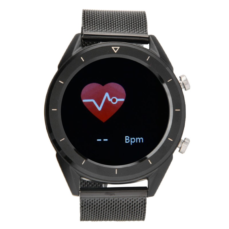 1.54-inch Full screen Waterproof Bluetooth Smart Sports Touch Smartwatch(Black Steel