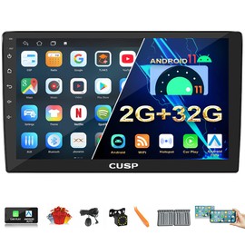 2024 New Android Car Stereo Radio GPS 10 Inch Touch Screen 1280*720 Pixels Double Din Bluetooth FM Receiver Wireless Car Play Android Auto With WiFi Mirror Link for Phone Camera In Dash Kit Head Unit