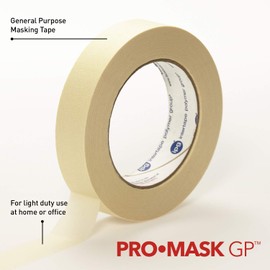 IPG ProMask GP, General Purpose Masking Tape, .94" x 60 yd (Single Roll), Beige