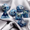 Haxtec Sharp Edge Dice Set Blue DND Dice Set with
