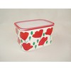 TUPPERWARE Quadro Optimum Ultimo 17158 2.1 L White Red Flower