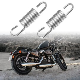 X AUTOHAUX 2pcs 6cm Length Silver Tone Motorcycle Brake Pedal Return Spring