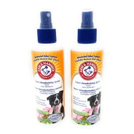 Arm & Hammer For Pets Super Deodorizing Spray for Dogs | Best Odor Eliminating Spray for All Dogs & Puppies | Arm & Hammer Baking Soda Formula with Kiwi Blossom Scent, 8 Fl Oz - 2 Pack