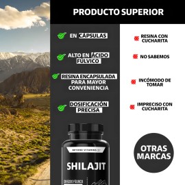 Shilajit Ultra Puro Del Himalaya Con Raz De Crcuma (curcumina)  Extract De Resina De Shilajit En Polvo Con Curcuminoides  Shilajit Gomitas -...       