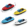 LOVIVER Mini Motorboat Model, Alloy Simulation Speedboat Educational Toy, Micro