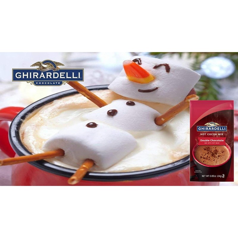 Ghirardelli Double Chocolate Hot Cocoa Mix, 3 Pound Box, (Approximately