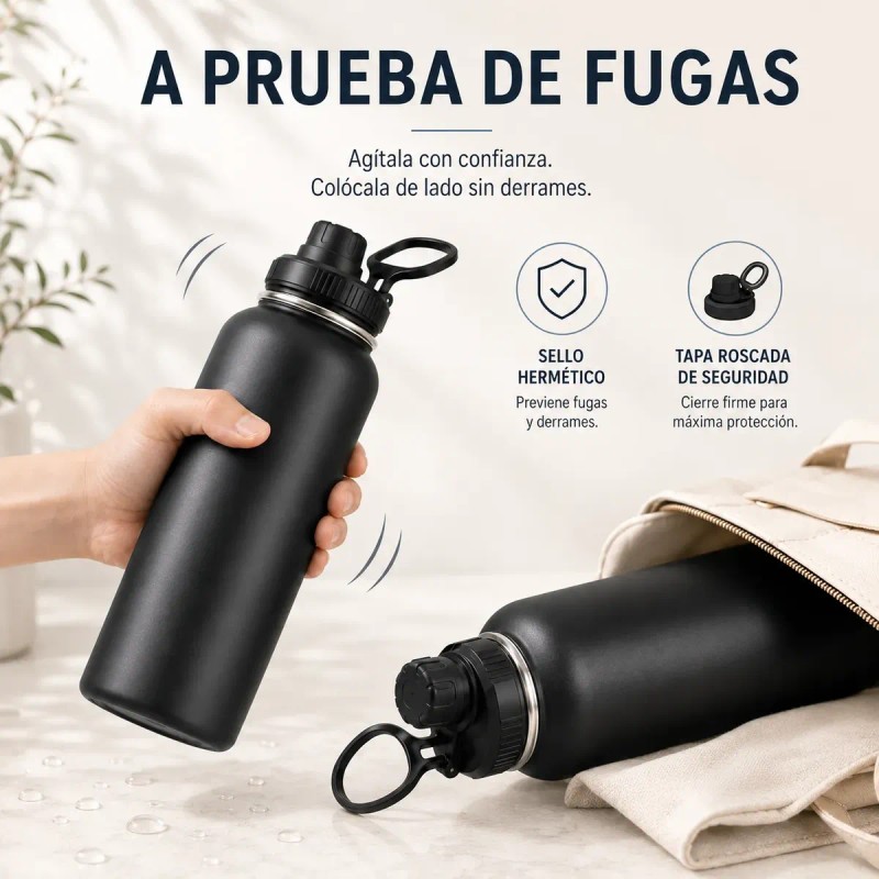 Termo Vaso-botella Acero Inoxidablecon Fría/caliente 40 Oz
