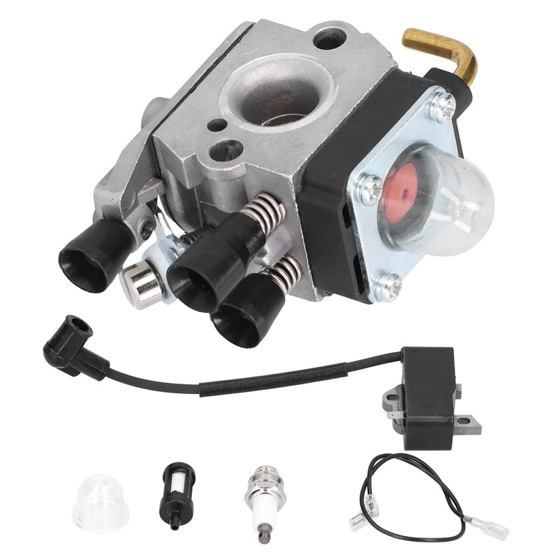 Carburetor Ignition Coil Sparking Plug Set for STIHL FS75 FS80