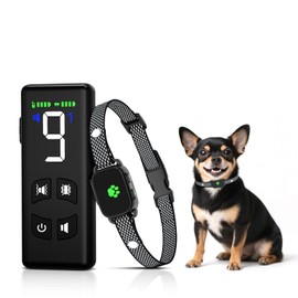 No Shock Dog Training Collar with Remote 2600Ft, Ultra-Small Training Collar with Beep and Vibration Only, Safe Training for Small Dogs 5-15lbs & Medium Dogs, Waterproof- No Prongs