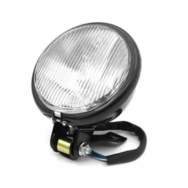 SZYUMO Vintage Electrolytic Plated Retro Metal Motorcycle Headlight Round Holder for Honda Hayabusa Suzuki Harley Yamaha Dirt Bike