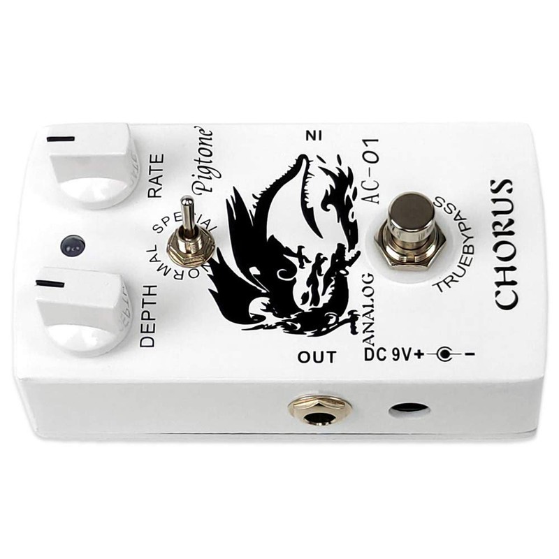 pigtone PP-25 Super Chorus Guitar Effect Pedal True Bypass DC