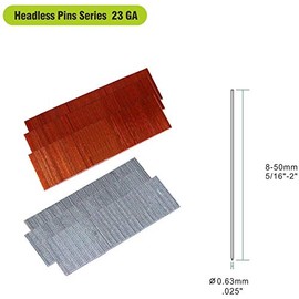 meite 23GP1316L 1-3/16-Inch 23-Gauge Headless Pins Headless Pin Nails, 10,000 pcs/Pack (6-PACKS)