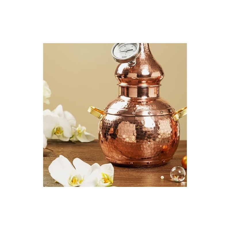 Pure Copper Alembic Still Kit para aceites esenciales e hidrosol
