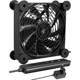 upHere gaming AC 220 V PC Fan, 120 x 25 mm Fan PC, Dual Ball Bearing with 5 Adjustable, 120 mm Fan, with AC Speed Control, DC Fan 12 V Cooling Fan for PC Laptop, U3DC1