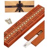 Jaques of London Cribbage Board | Luxury Mahogany Cribbage Board