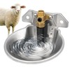 Stainless Steel Thicken Sheep Waterer Automatic Dispenser Goat Copper Valve