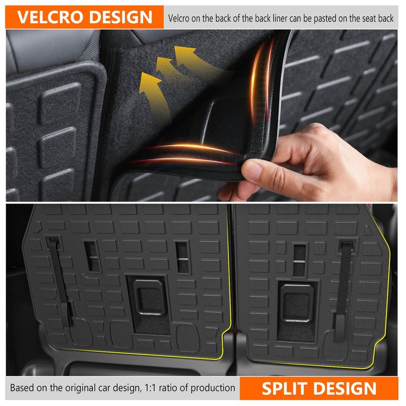 powoq 3rd Row Cargo Mat Compatible with 2021-2025 Toyota Sienna