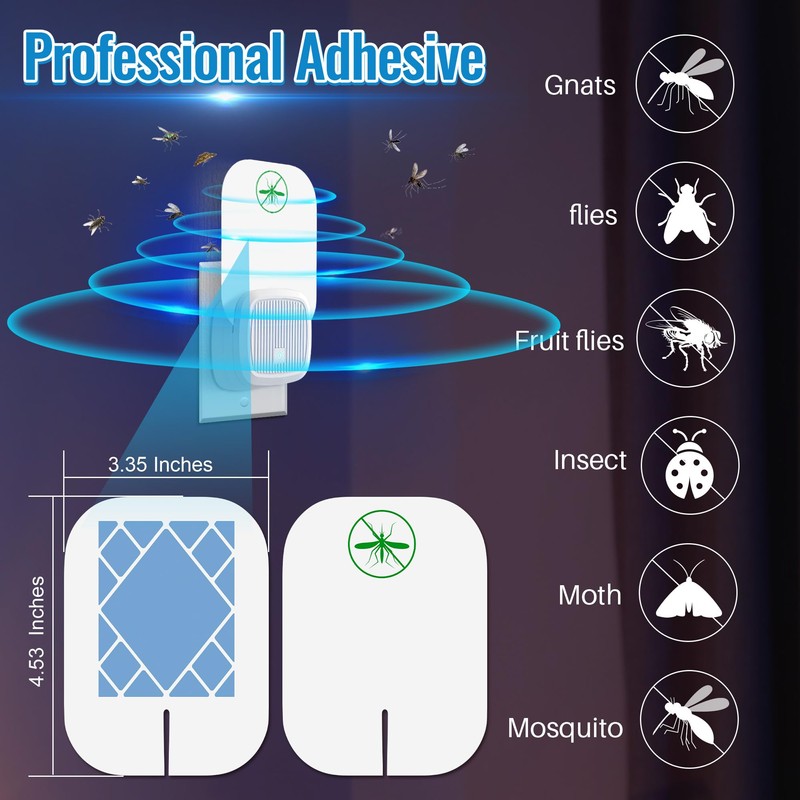 Qualirey 30 Pack Flying Insect Trap Refill Compatible with VEYOFLY