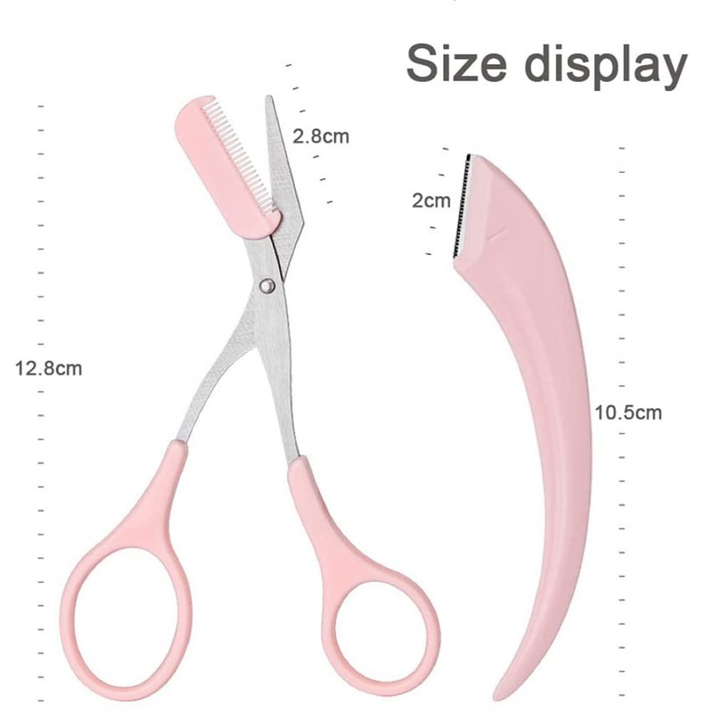 Eyebrow Scissors, Eyebrow Shaping Tool Set, Eyebrow Scissors with Mini